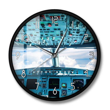 Plane Cockpit Print Wall Art Wall Clock THE AVIATOR